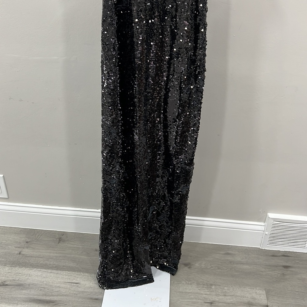 PATBO Hand Beaded Sequin Gown in Black - Picture 4 of 15